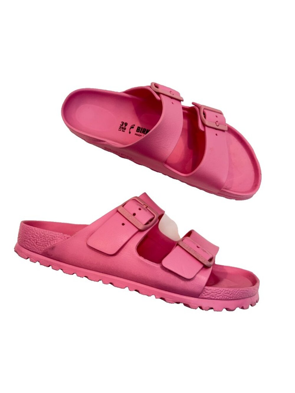 Birkenstock Women's Arizona Essentials EVA Waterproof Sandal Pink Size 39 US 8